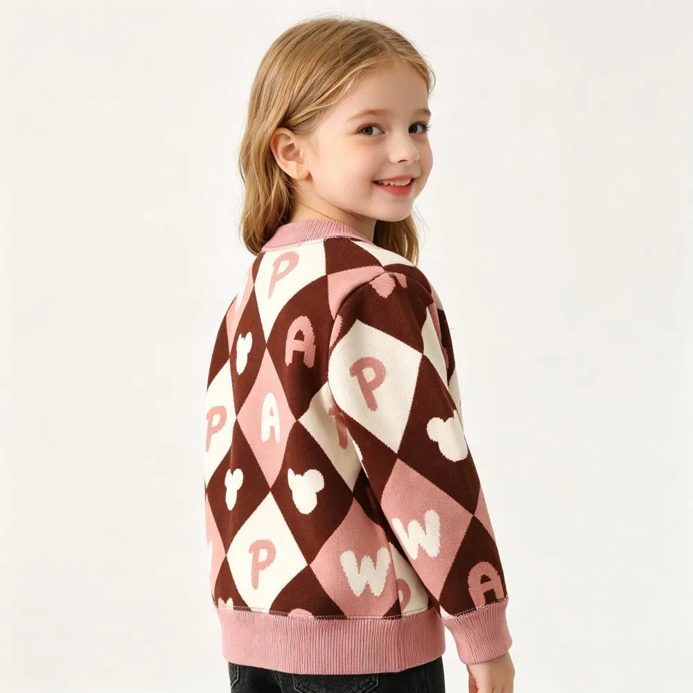 CozyCardi – Morbido e caldo – Cardigan lavorato a maglia con simpatiche stampe