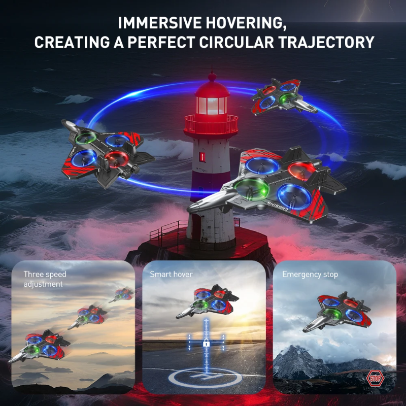 AeroBattle – Azione e divertimento – Aeromodello RC acrobatico con luci