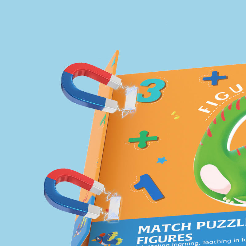 SmartMatch – Divertente e istruttivo – Libro magnetico 2 in 1 con disegni e puzzle