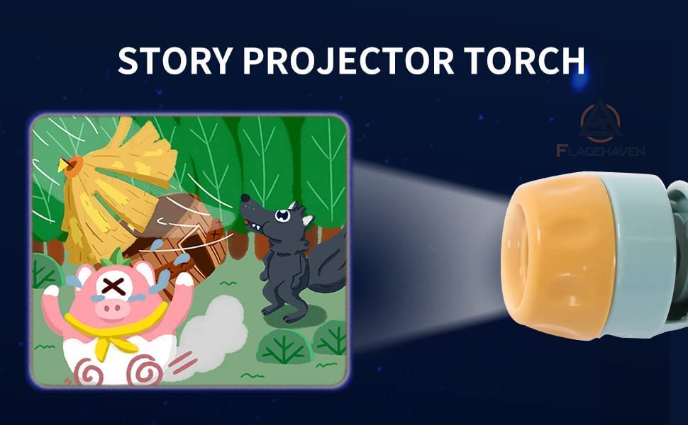Story Torch™ - Magia della notte - Torcia-proiettore a batteria