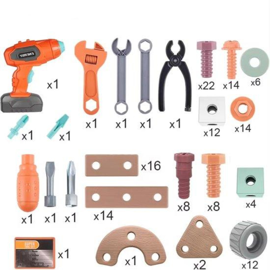 KlusKidz – Sicurezza e apprendimento – Set di attrezzi per bambini
