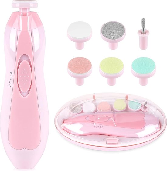SafeCare – Silenzioso e sicuro – Set elettrico per limare le unghie dei bambini