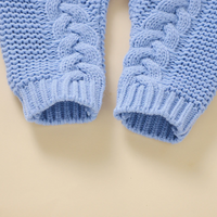 Thumbnail for SoftKnit – Caldo e carino – Tutina da neonato lavorata a maglia con cappuccio