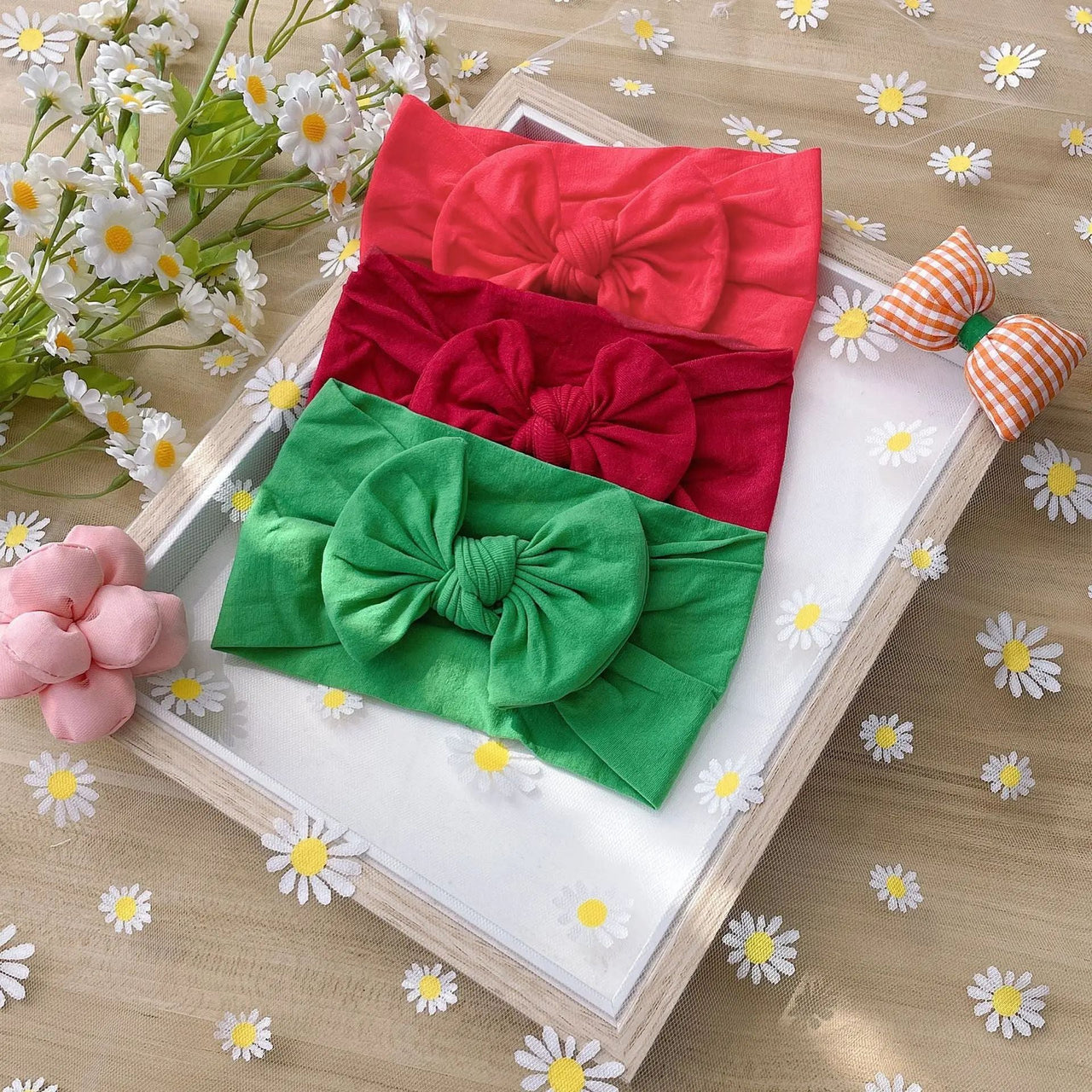 Mini Fashion – Alla moda e morbido – Fasce per bambini con fiocco
