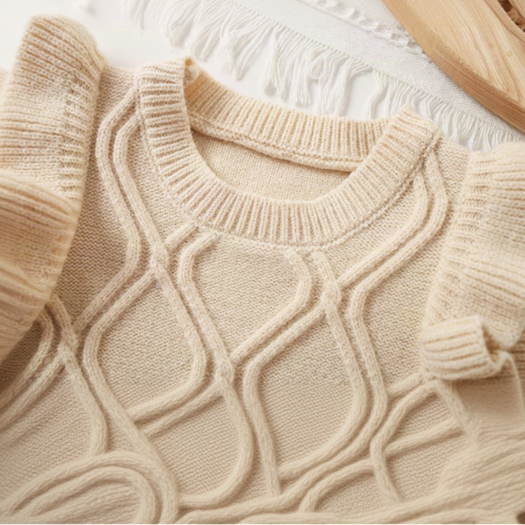 LittlePetal – Dolce e comodo – Cardigan senza maniche da bambina con motivi floreali