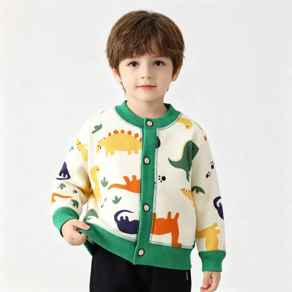 CozyCardi – Morbido e caldo – Cardigan lavorato a maglia con simpatiche stampe