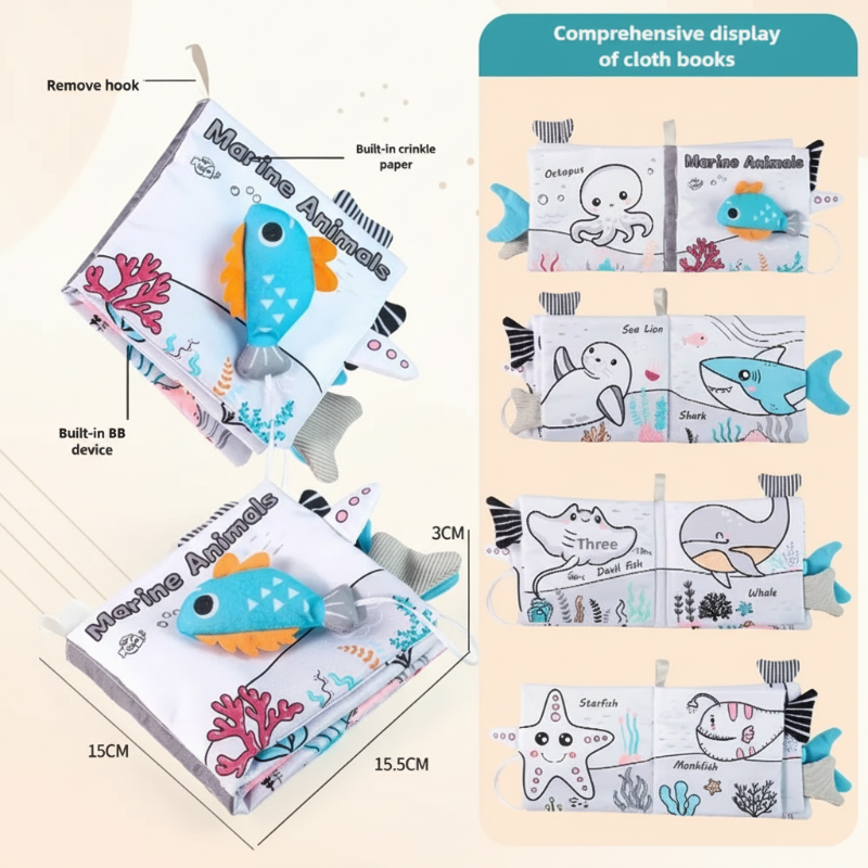 SoftTails – Colorato e sensoriale – Libretto con code per bambini