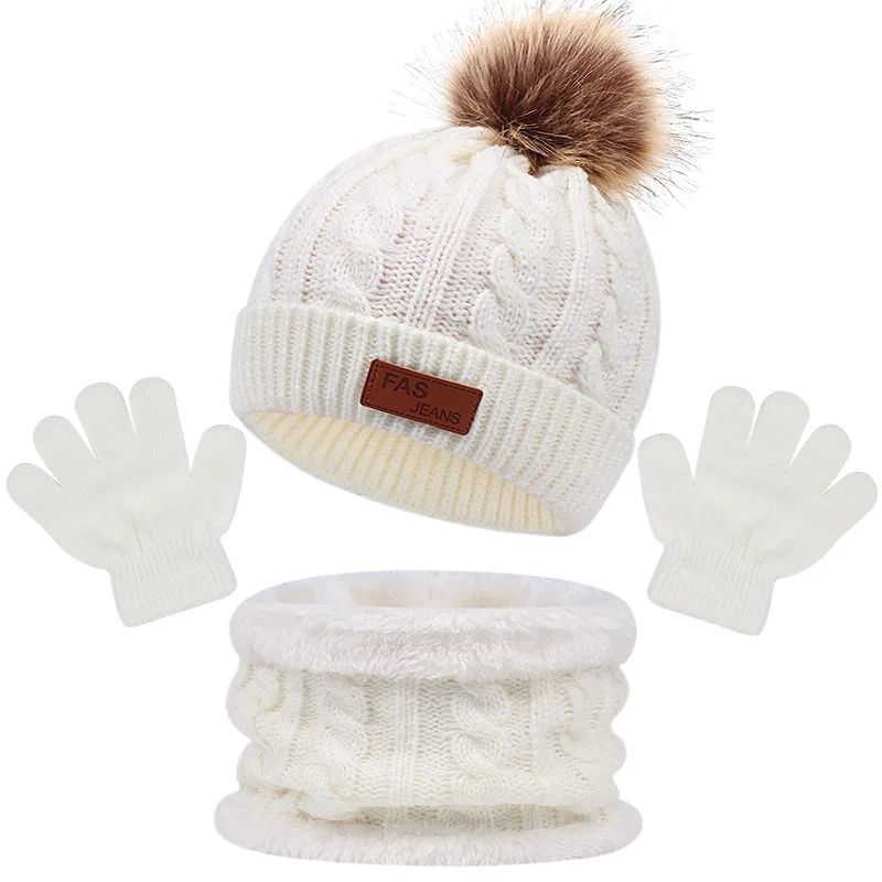 CozyPom – Caldo e morbido - Set invernale con berretto, sciarpa e guanti