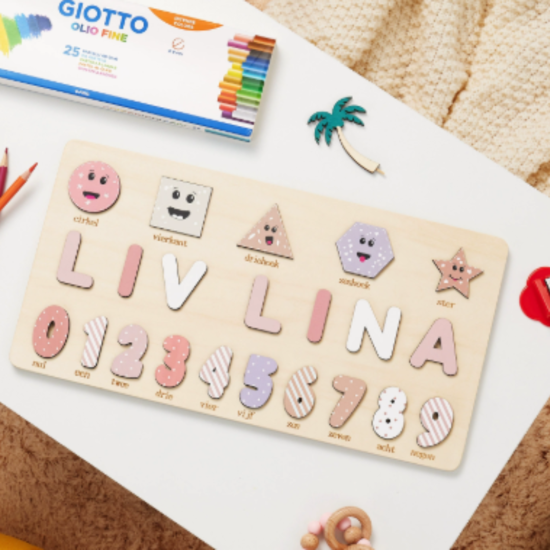 Woods™ - Una tavola con il tuo nome! - Puzzle con lettere