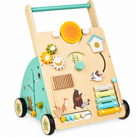 Thumbnail for WoodenSteps – Naturale ed educativo – Camminatore in legno per neonati con pannelli di gioco