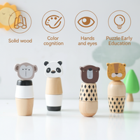 Thumbnail for WoodyFriends – Motricità e divertimento – Giocattoli impilabili a forma di animali in legno
