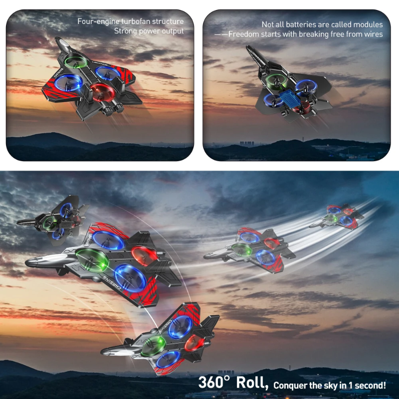 AeroBattle – Azione e divertimento – Aeromodello RC acrobatico con luci