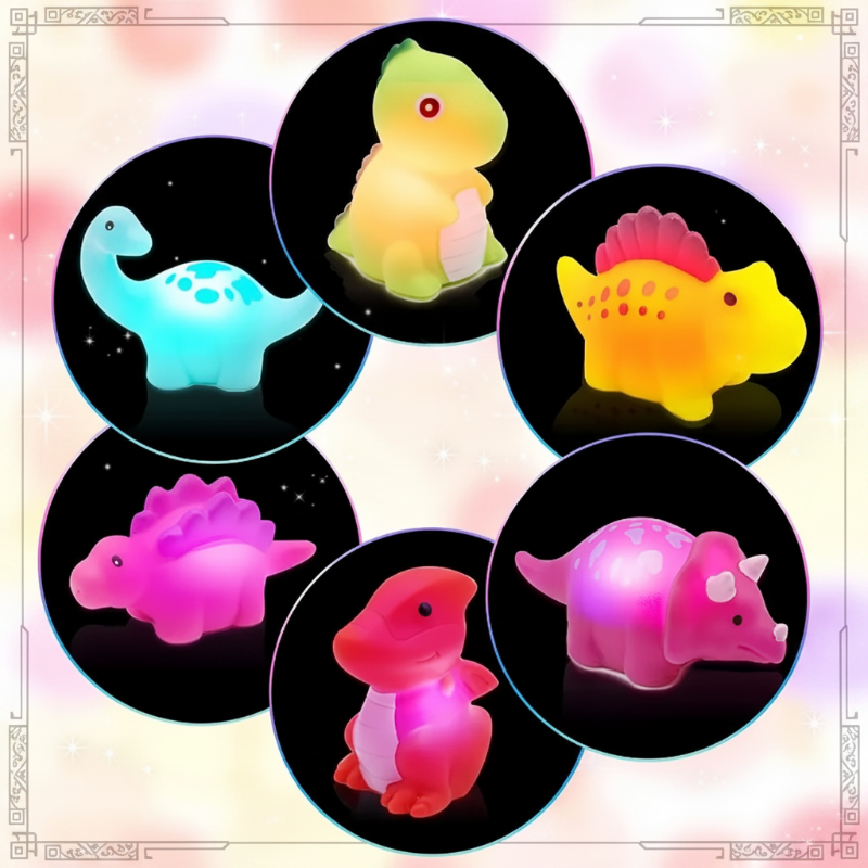 AquaGlow – Sicuro ed educativo – Set di giocattoli luminosi per il bagnetto