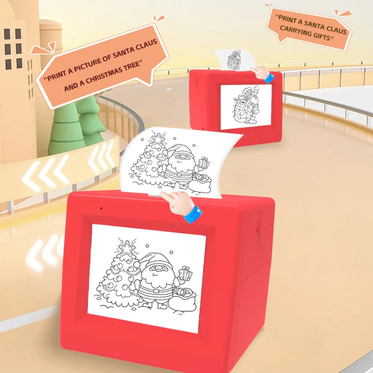 StickerMagic – Educativo e creativo – Stampante di adesivi con IA per bambini