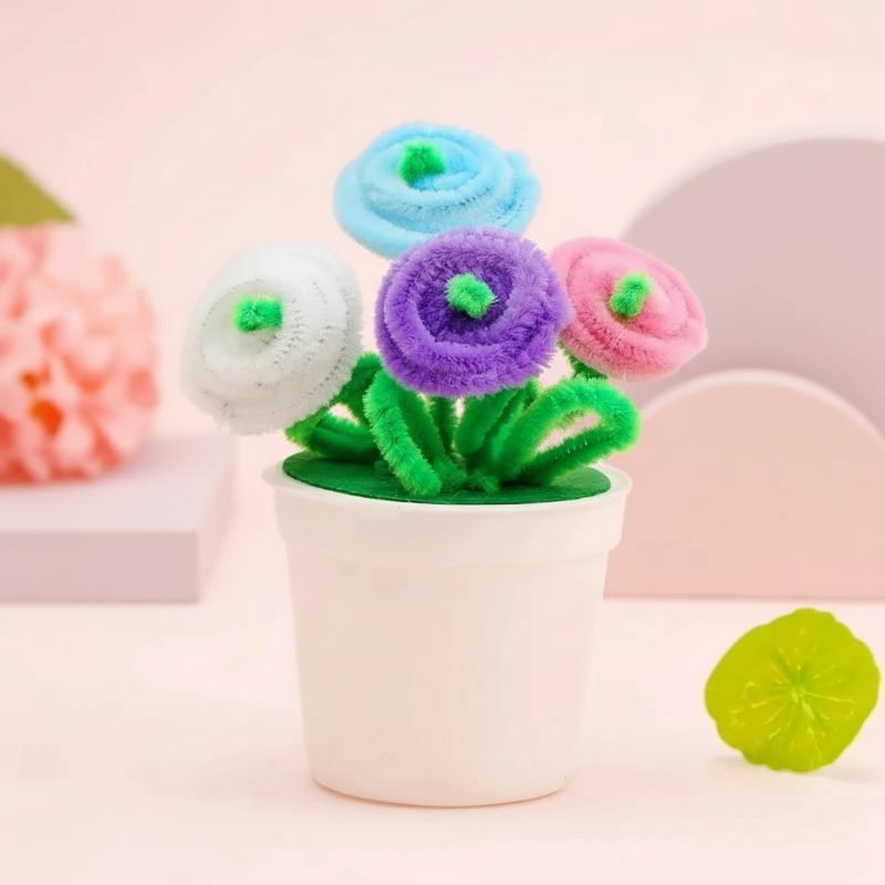 CraftBloom – Colorato e creativo – Set fai da te per creare vasi da fiori