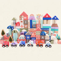 Thumbnail for BuildJoy – Educativo e divertente – Blocchi da costruzione in legno nella città