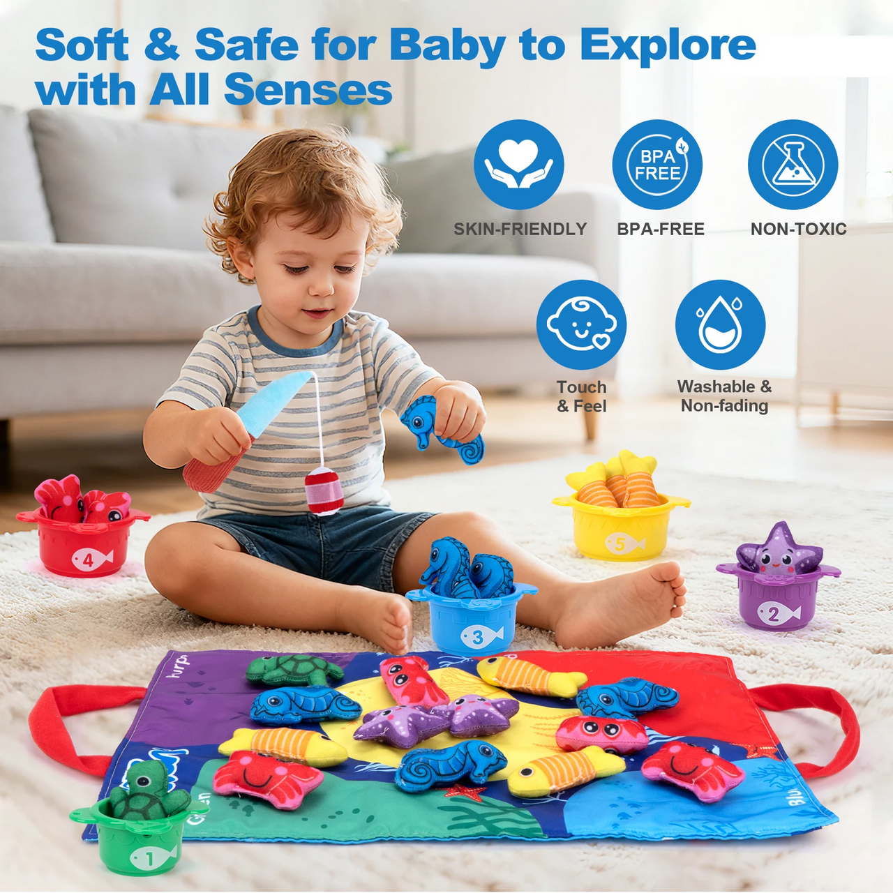 LittleFisher – Educativo e interattivo – Gioco dei pesci Montessori