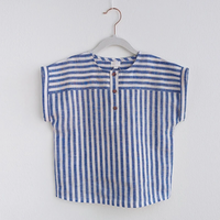 Thumbnail for LittleClassic – Elegante e comoda – Camicia da ragazzo in lino con bottoni