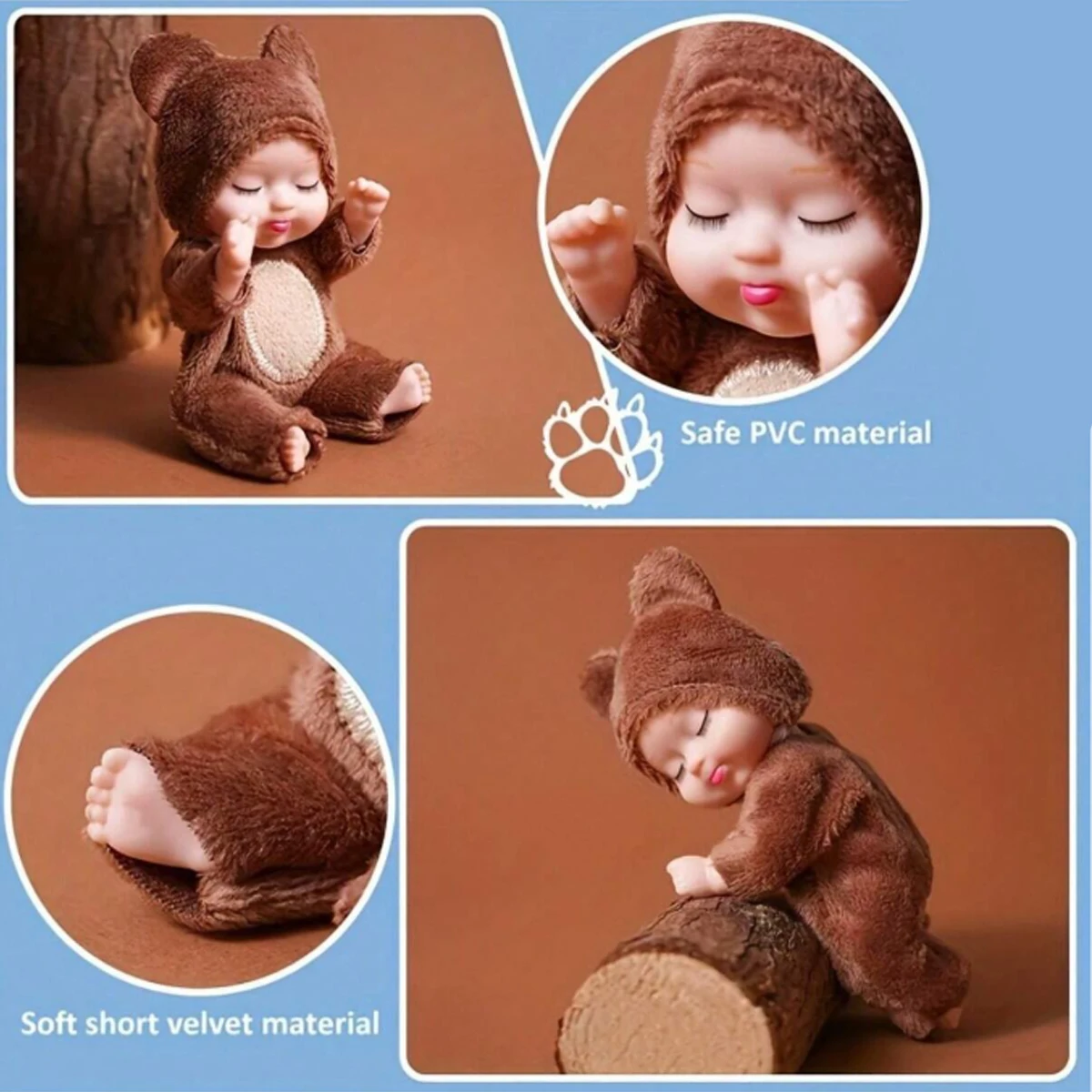 LittleDolly – Carino e coccoloso – Bambolina con un allegro costume da animale