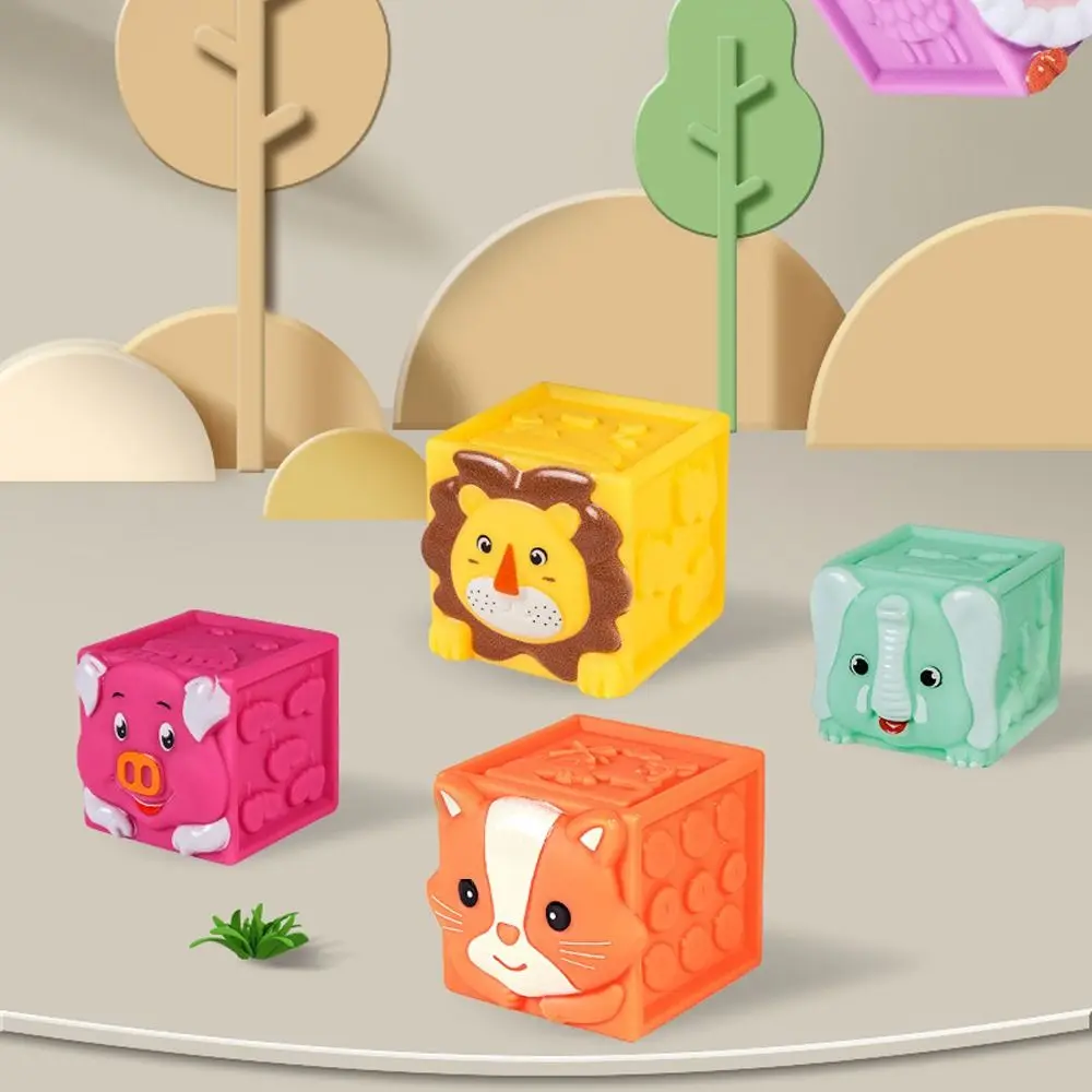 SoftStack – Divertenti ed educativi – Blocchi impilabili a forma di animaletti morbidi