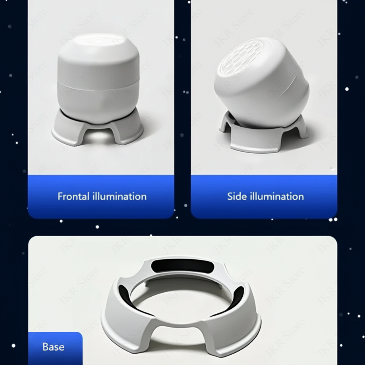 SeaDream – Divertente e istruttiva – Lampada da notte LED girevole a 360°