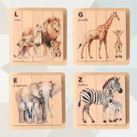 Thumbnail for ZooStack – Legno e interattivo – Puzzle con blocchi di animali