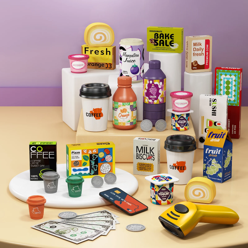 PlaySmart – Creativo ed educativo – Set da gioco “Supermercato”