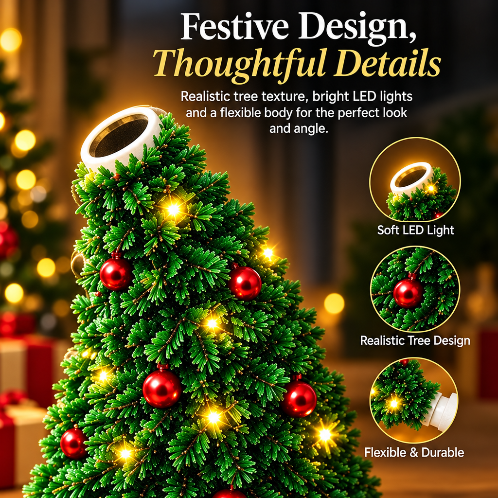 HolidayBeam – Festoso e suggestivo – Proiettore natalizio USB con giochi di luce