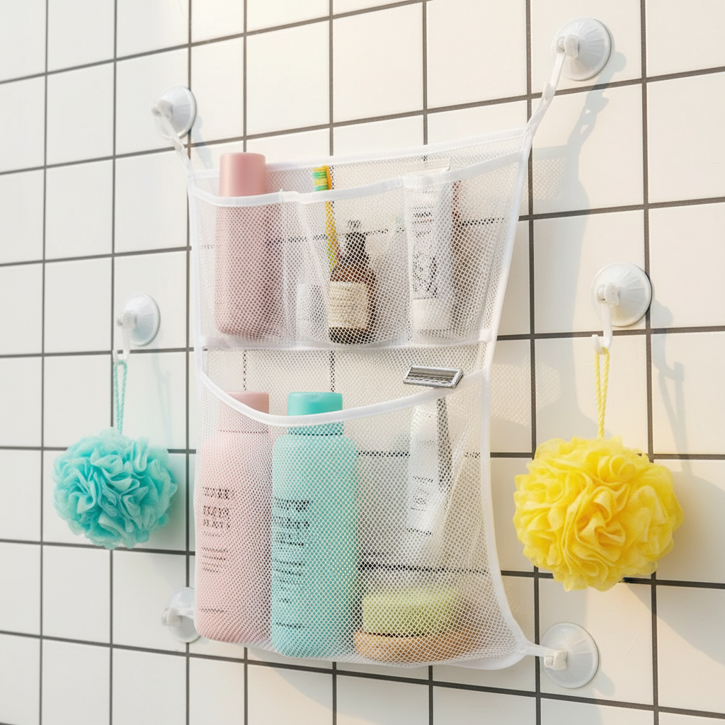 TubyTidy – Senza muffa e spazioso – Rete portaoggetti per giocattoli da bagno
