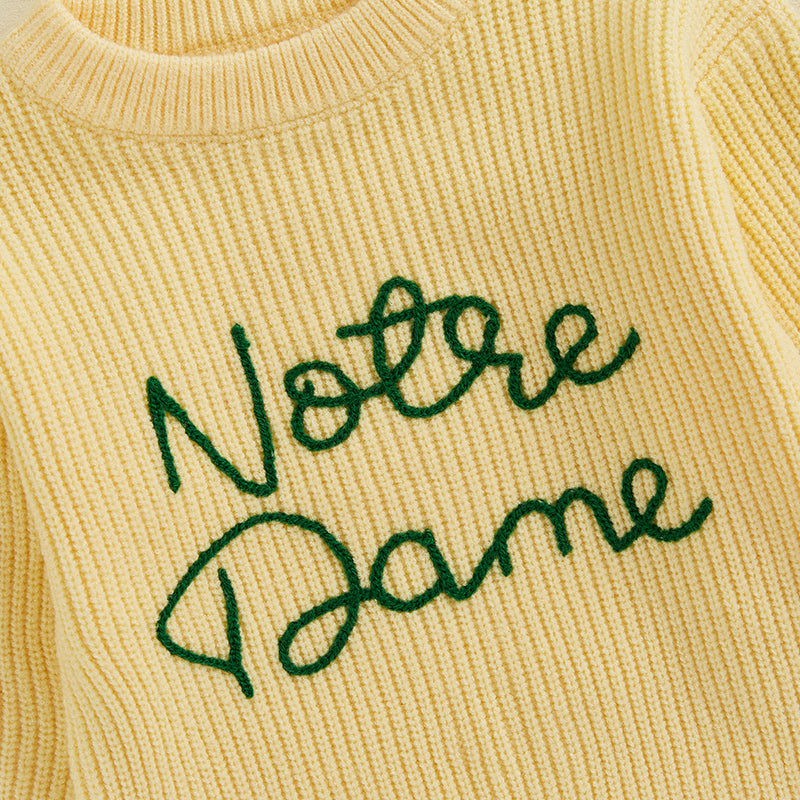 WarmWeave – Comodo e divertente – Maglione "Notre Dame"