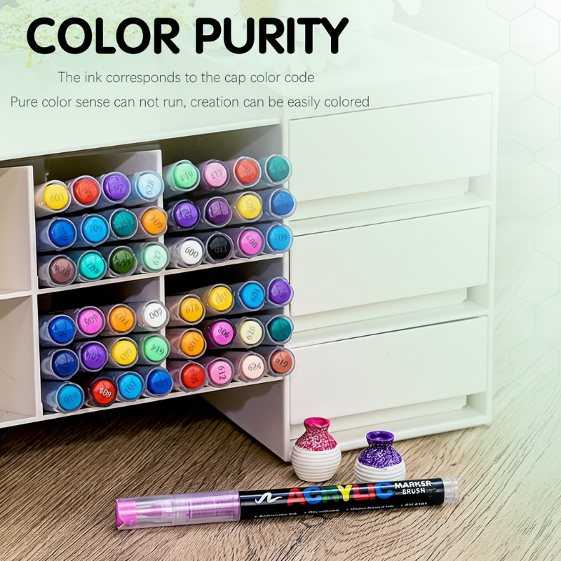 ColorCraft – Creativo e sostenibile – Pennarelli acrilici con punta a pennello