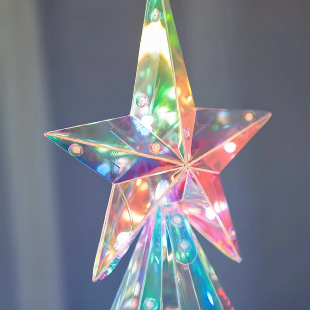CrystalGlow – Festoso e suggestivo – Albero di Natale decorativo a LED