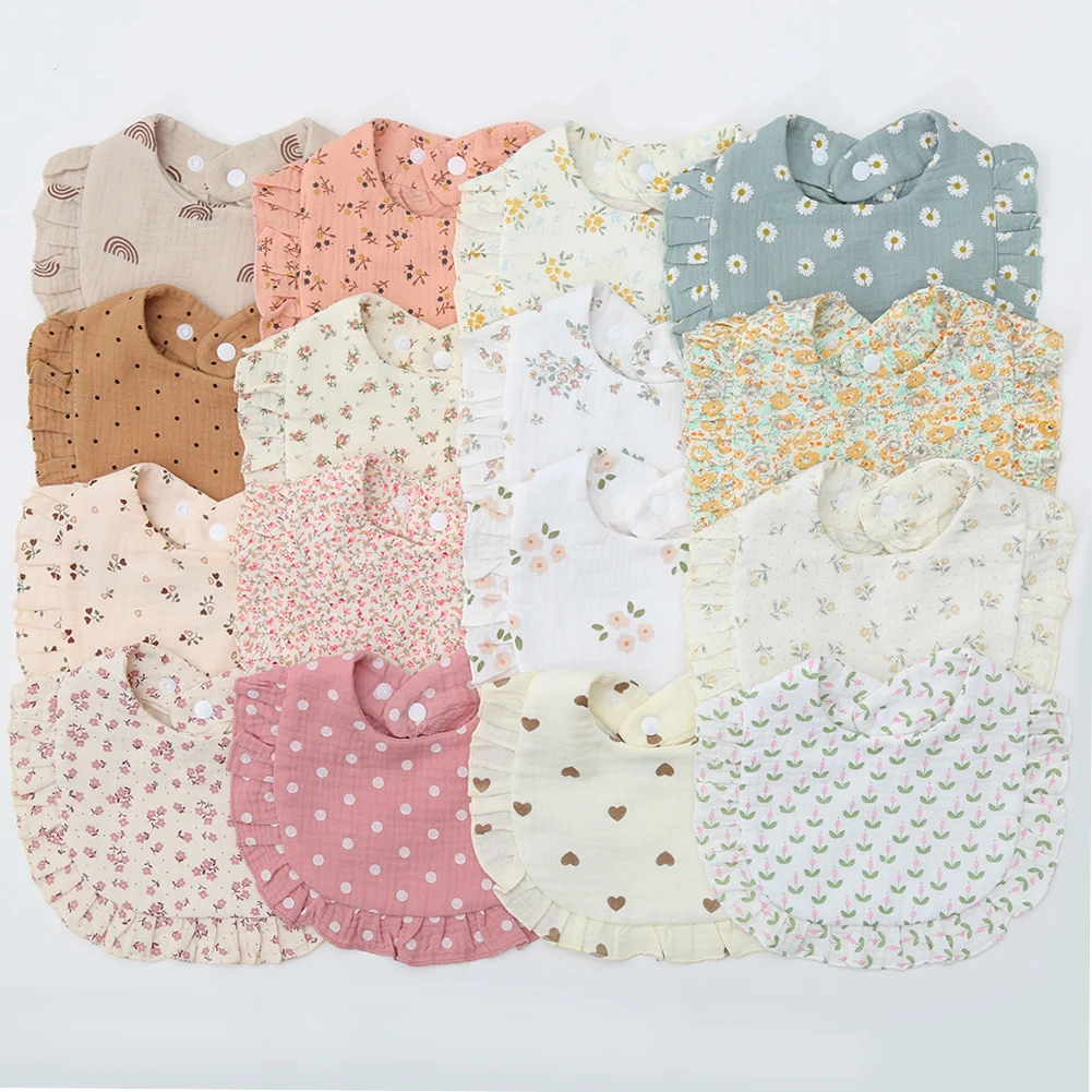 BabyBloom – Carino e comodo – Bavaglino per neonati con bordo a balze