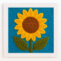 Thumbnail for ThreadArt – Fatto a mano e colorato – Set da ricamo con animali