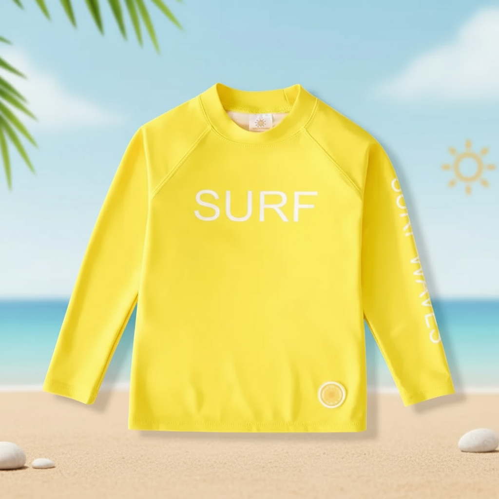 SunShield – Protettivo e flessibile – Maglietta da surf per bambini con maniche lunghe e UPF 50+