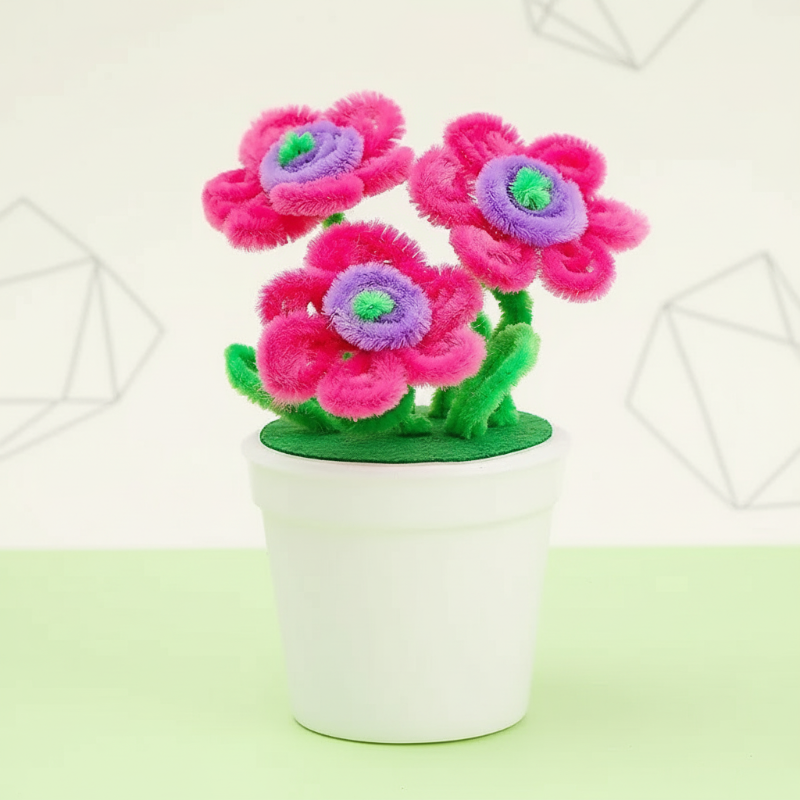 CraftBloom – Colorato e creativo – Set fai da te per creare vasi da fiori