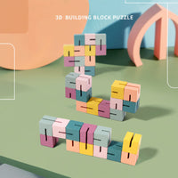 Thumbnail for WoodCraft – Stimolante ed educativo – Puzzle con blocchi da costruzione in legno 3D