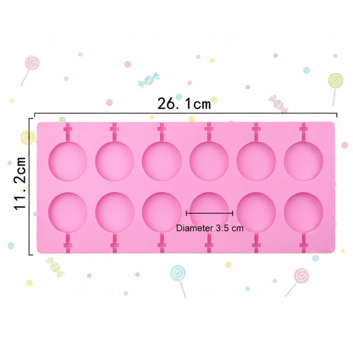 SweetPop – Dolcetti consapevoli – Set di stampi in silicone per lecca-lecca