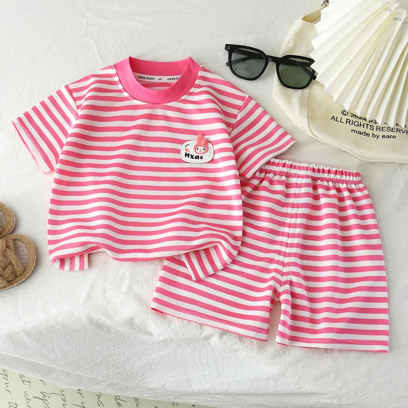 Kids Stripe Outfit – Tendenza e comfort – Outfit estivo per bambini