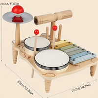 Thumbnail for Woods – Musicale ed educativo – Batteria in legno per bambini piccoli