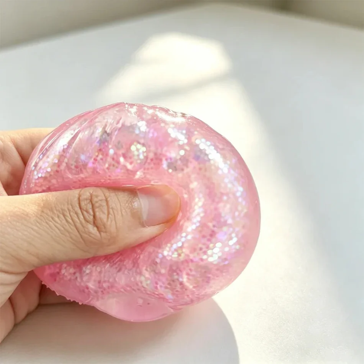 FunSquish – Colori vivaci e divertimento con i glitter – Gnocchetti morbidi glitterati