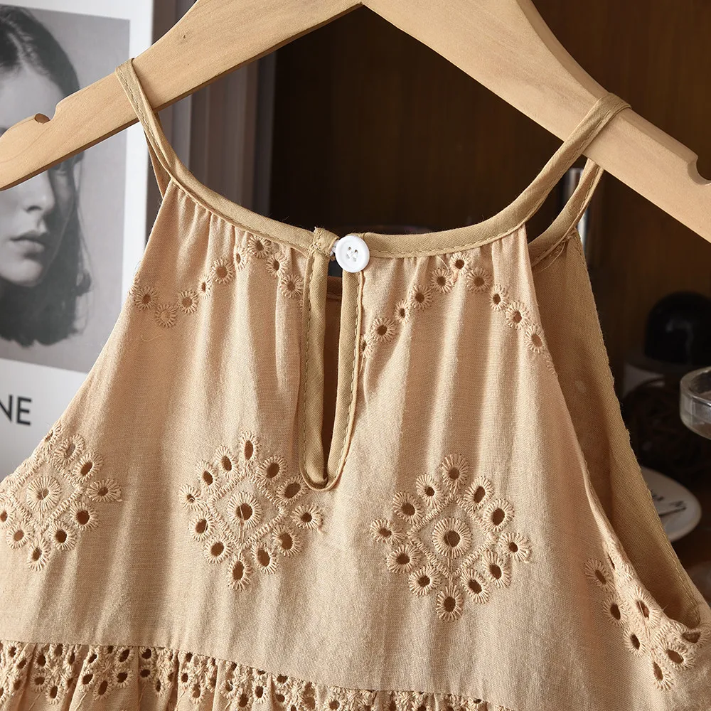 BohoBelle – Elegante e comoda – Abito con dettagli ricamati