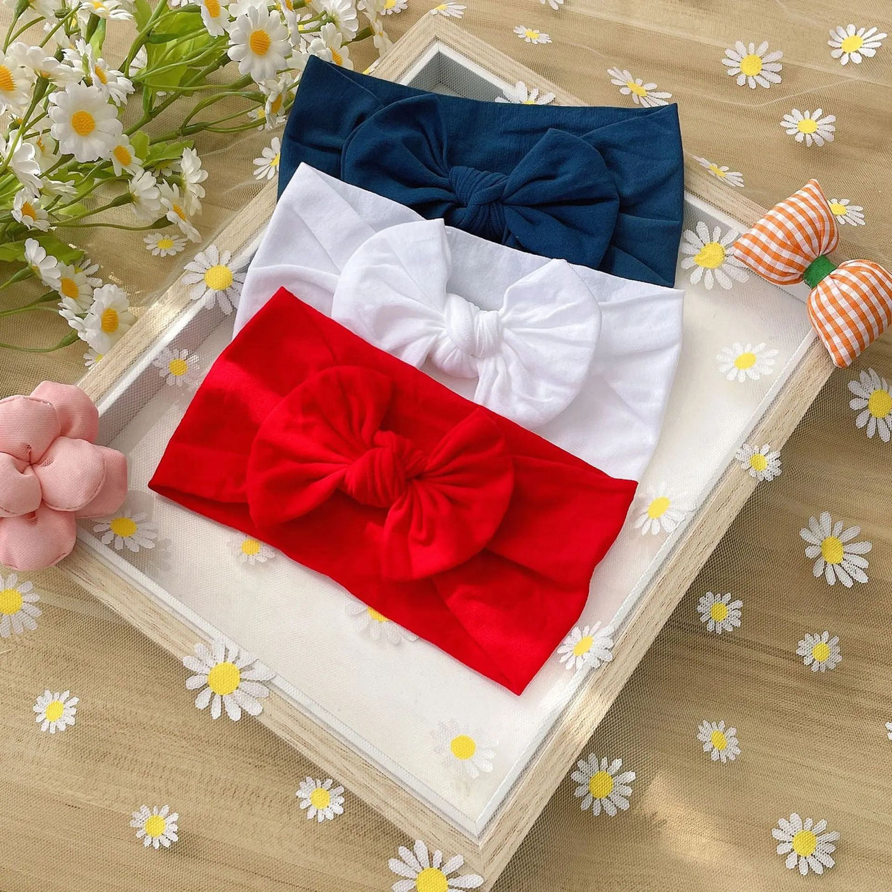 Mini Fashion – Alla moda e morbido – Fasce per bambini con fiocco