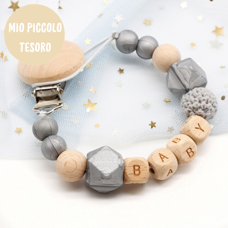 Woods™ - Catenella Porta Ciuccio Personalizzata