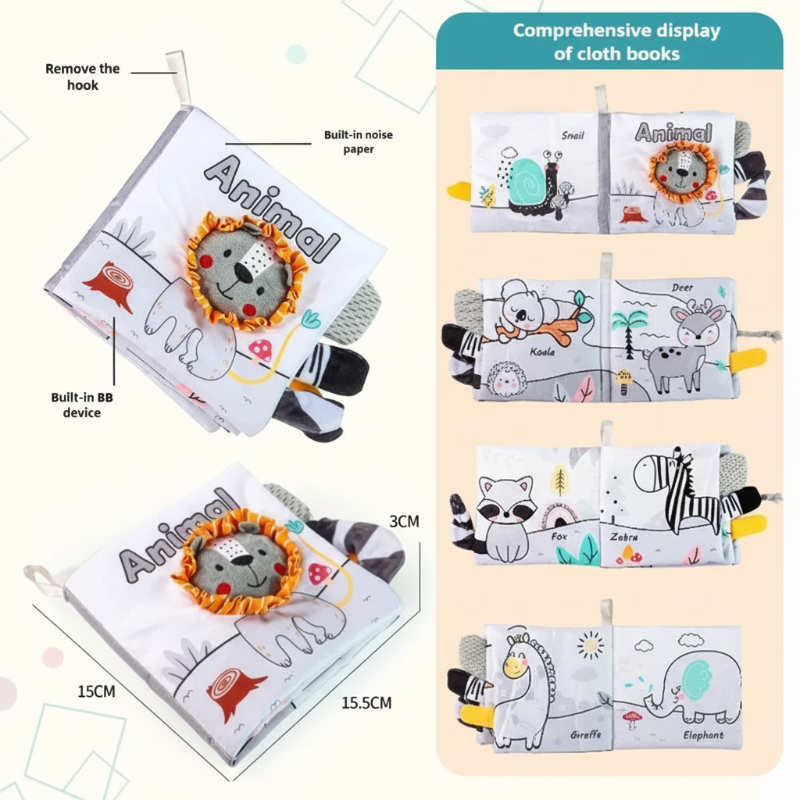 SoftTails – Colorato e sensoriale – Libretto con code per bambini