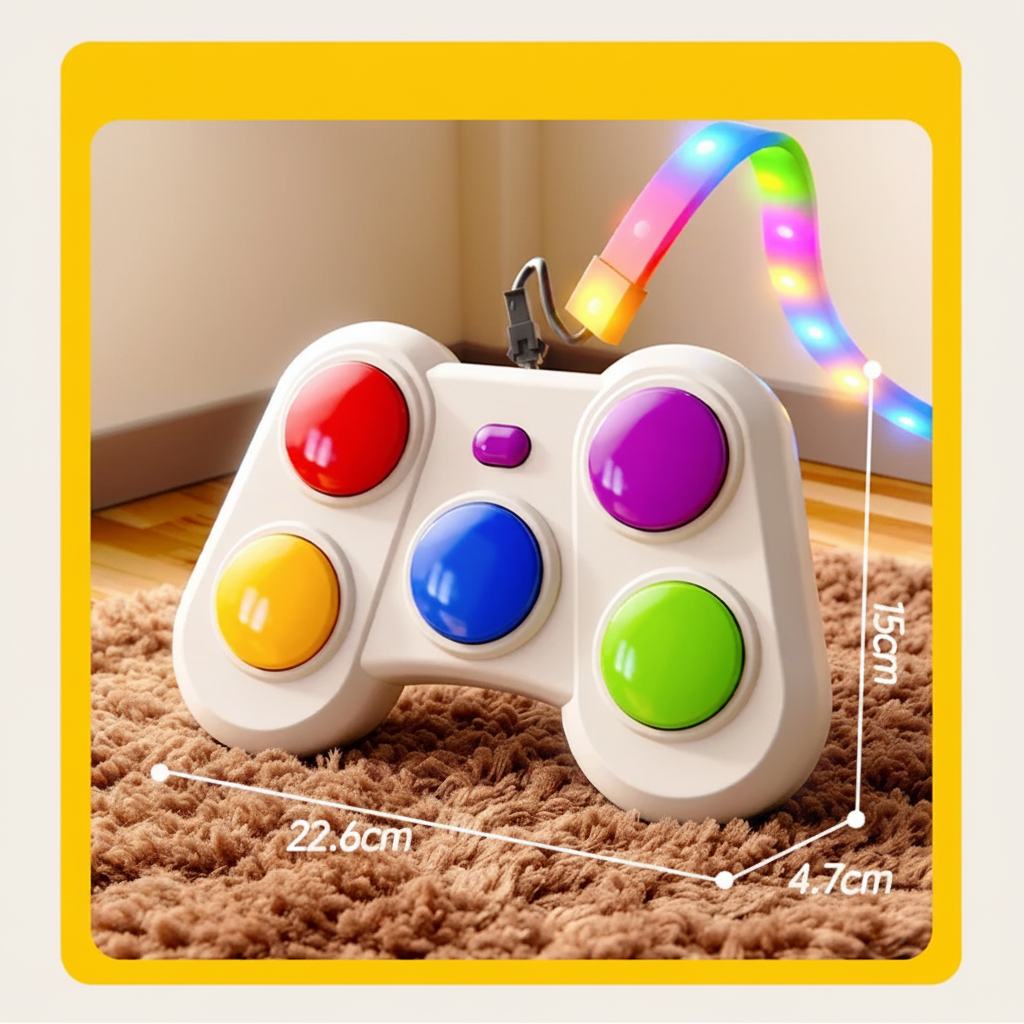 ColorRush – Divertente e stimolante – Gioco di reazione luminoso con pulsanti colorati