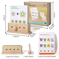Thumbnail for BrainyKids – Logico e divertente – Gioco di carte educativo in legno