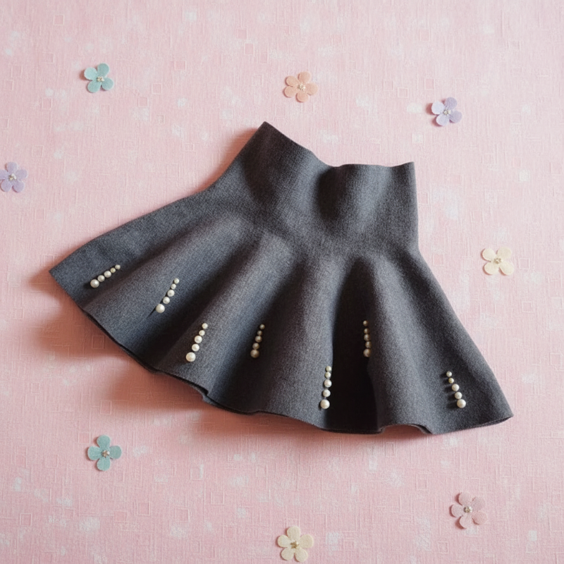 Girls Knitted Skirt – Comfort e stile – Gonna per bambina