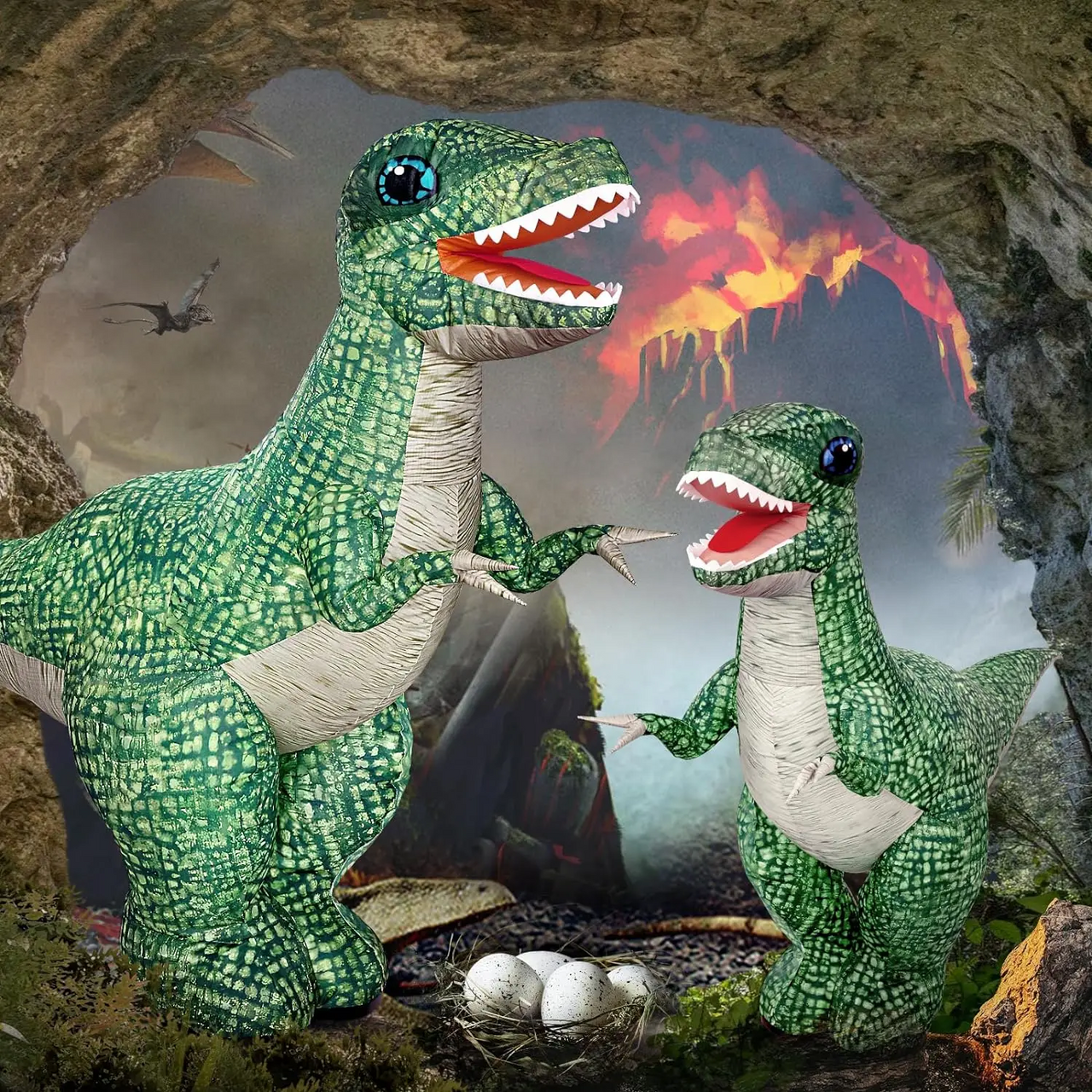 MegaDino – Avventuroso e interattivo – Dinosauro gonfiabile telecomandato