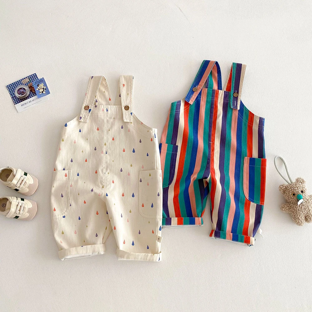 TinyStyle – Divertenti e comodi – Salopette per bambini con stampa